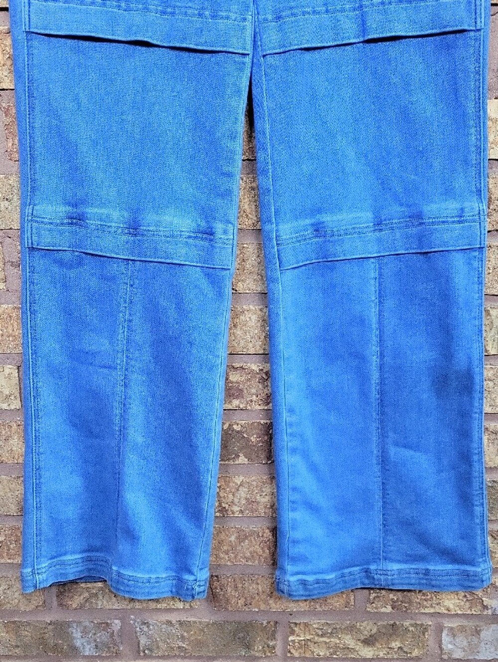 Risen High Rise Wide Leg Cargo Jeans Utility Denim Pants Size 28 Stretch - Picture 5 of 12